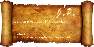 Jelenovics Placida névjegykártya